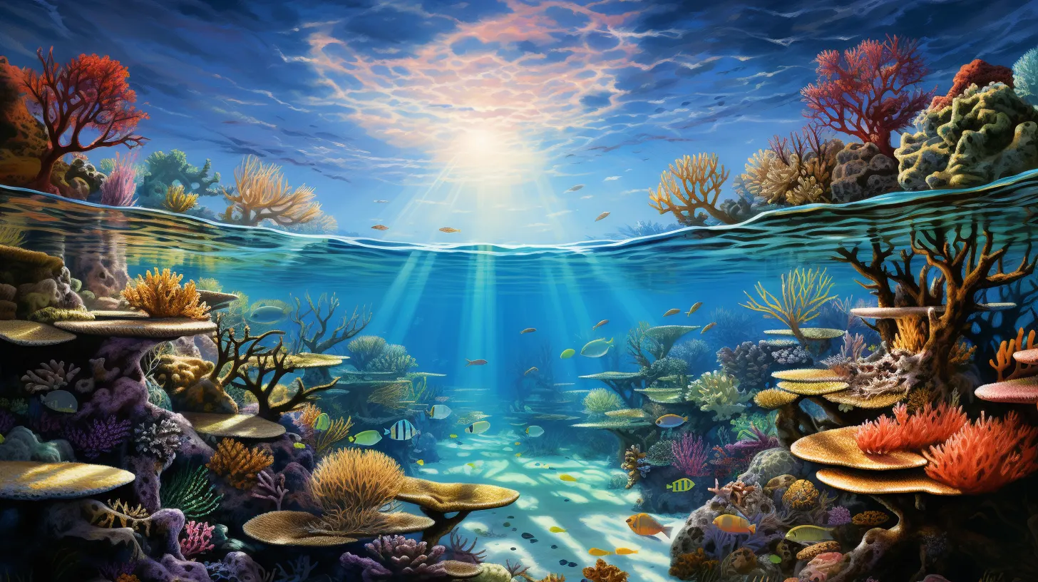 Illustration of key largo coral reef