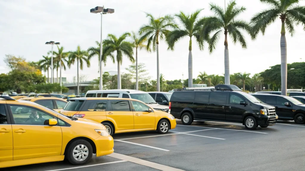 Comparison Shuttle vs Taxi vs Uber in Miami