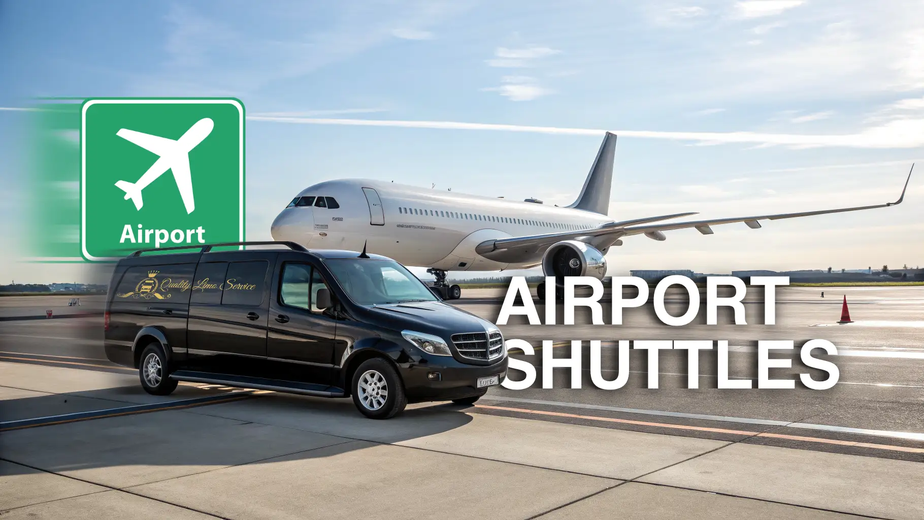 airport shuttles banner