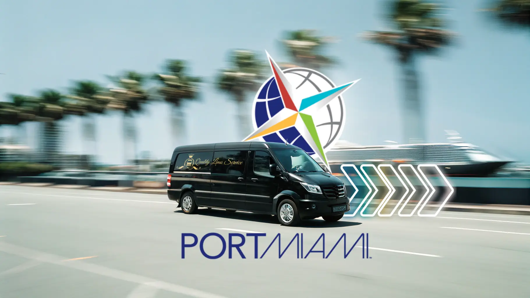 port of Miami shuttle banner